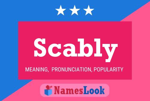 ملصق اسم Scably