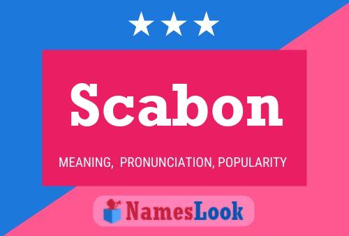 ملصق اسم Scabon