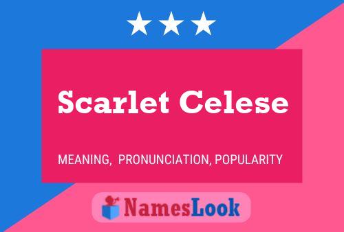 ملصق اسم Scarlet Celese