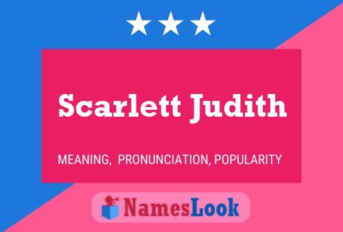 ملصق اسم Scarlett Judith