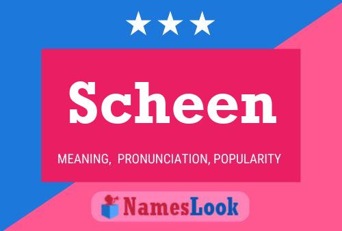 ملصق اسم Scheen