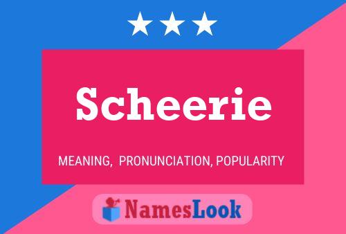 ملصق اسم Scheerie