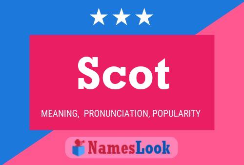 ملصق اسم Scot