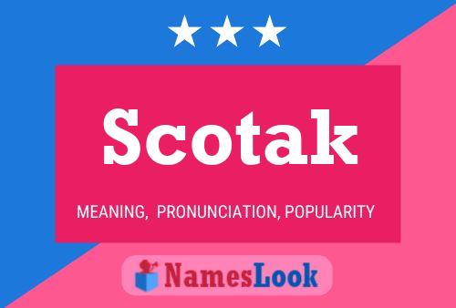 ملصق اسم Scotak