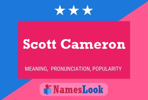 ملصق اسم Scott Cameron