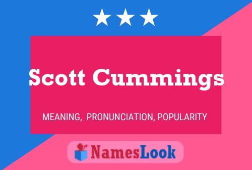 ملصق اسم Scott Cummings