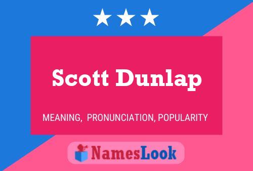 ملصق اسم Scott Dunlap