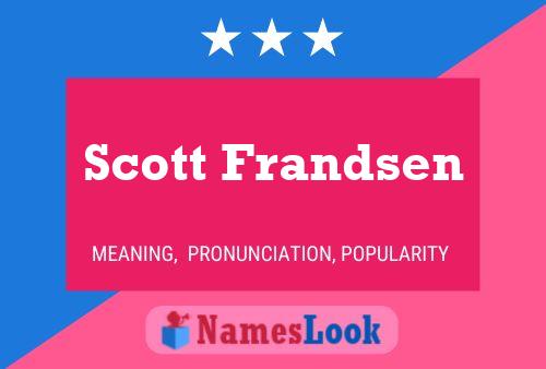 ملصق اسم Scott Frandsen