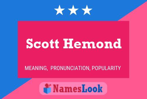 ملصق اسم Scott Hemond