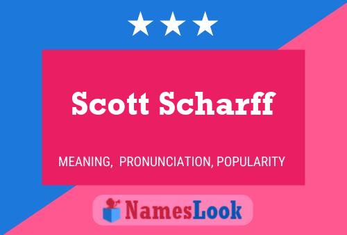 ملصق اسم Scott Scharff