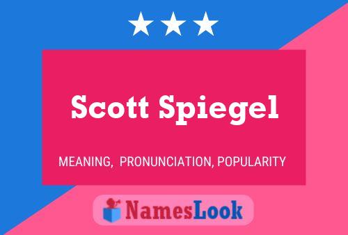 ملصق اسم Scott Spiegel