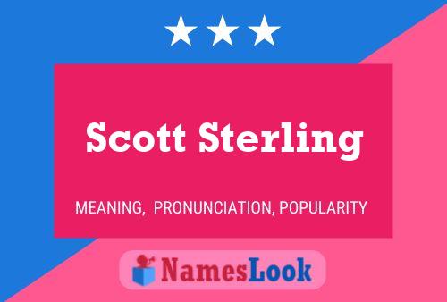 ملصق اسم Scott Sterling