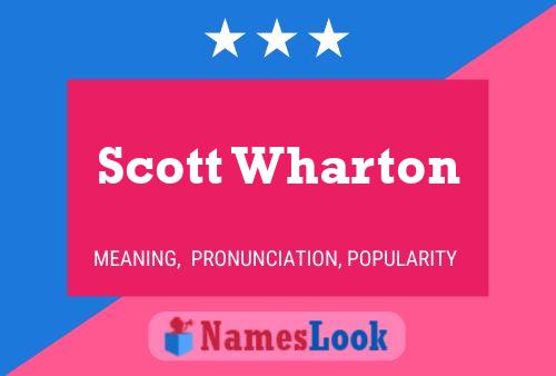 ملصق اسم Scott Wharton