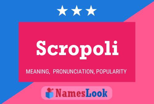 ملصق اسم Scropoli