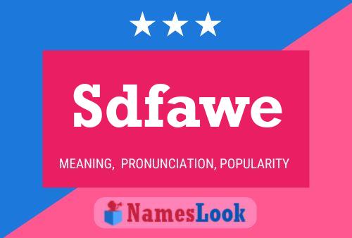 ملصق اسم Sdfawe