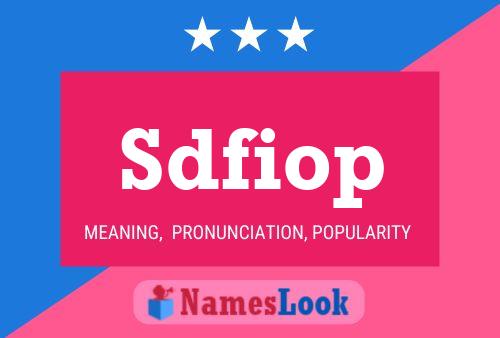 ملصق اسم Sdfiop