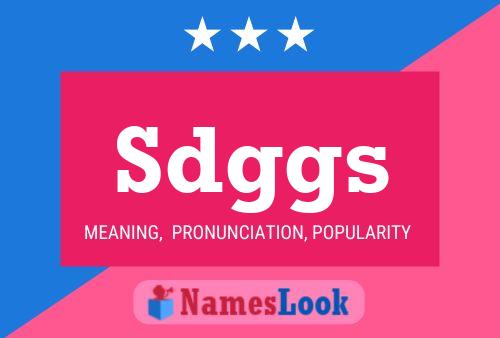 ملصق اسم Sdggs