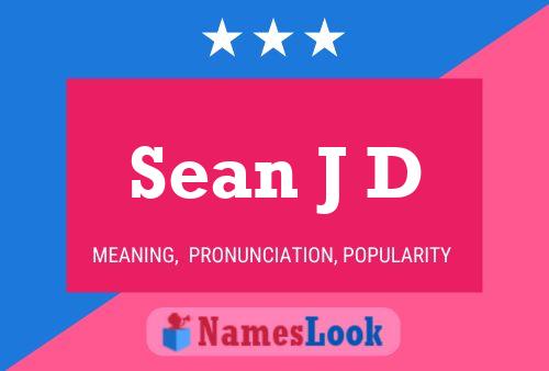 ملصق اسم Sean J D