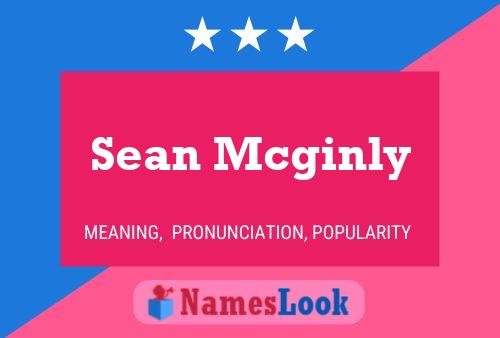 ملصق اسم Sean Mcginly