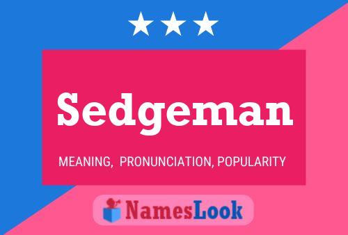 ملصق اسم Sedgeman