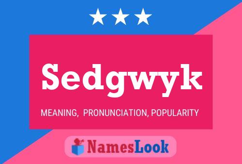 ملصق اسم Sedgwyk