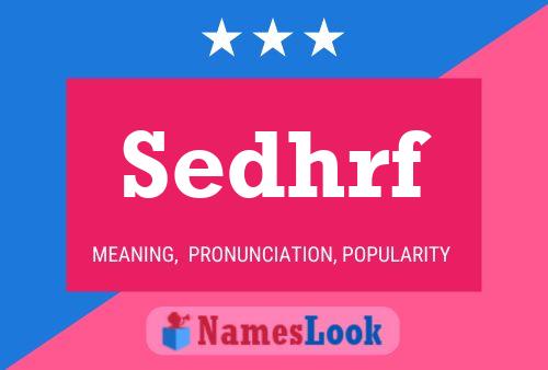 ملصق اسم Sedhrf