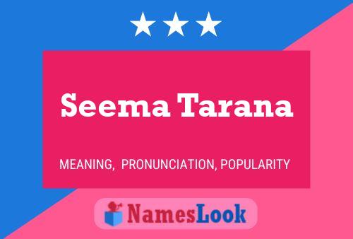 ملصق اسم Seema Tarana