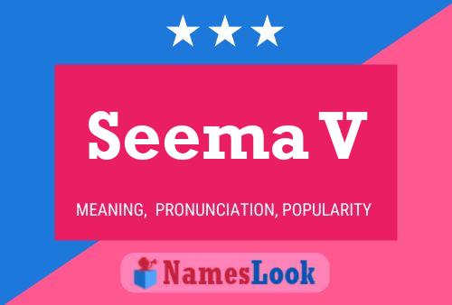 ملصق اسم Seema V