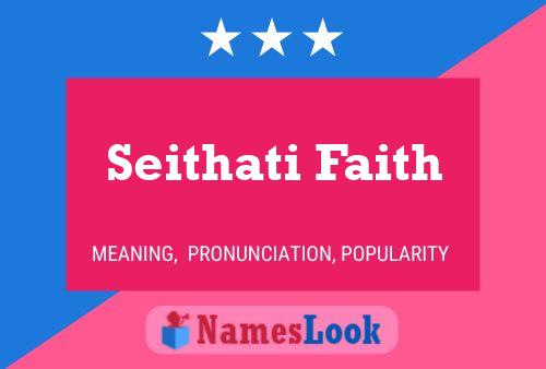 ملصق اسم Seithati Faith