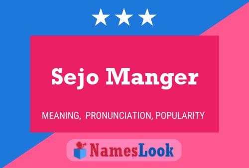 ملصق اسم Sejo Manger