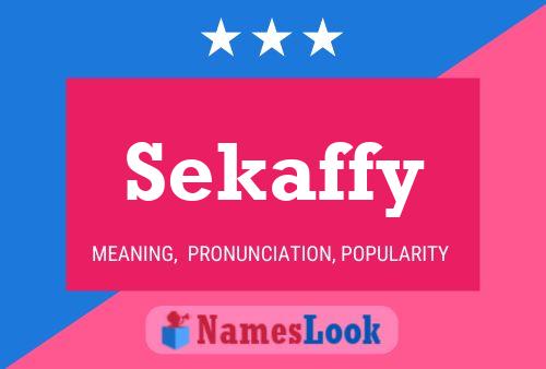 ملصق اسم Sekaffy