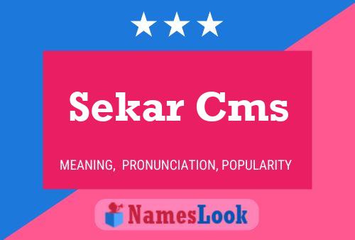 ملصق اسم Sekar Cms