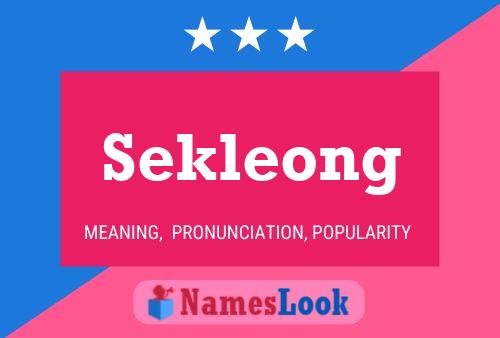 ملصق اسم Sekleong