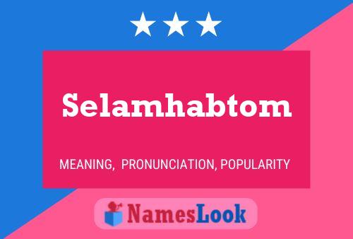 ملصق اسم Selamhabtom