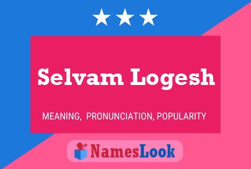 ملصق اسم Selvam Logesh