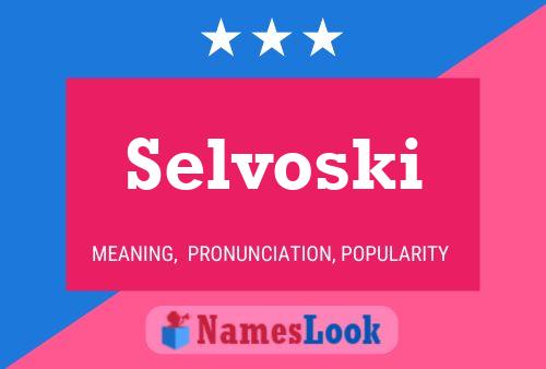 ملصق اسم Selvoski