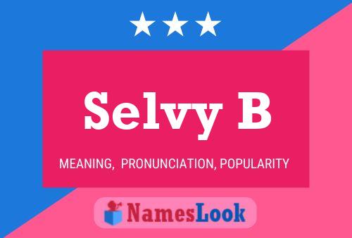 ملصق اسم Selvy B