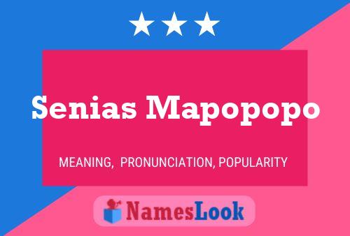 ملصق اسم Senias Mapopopo