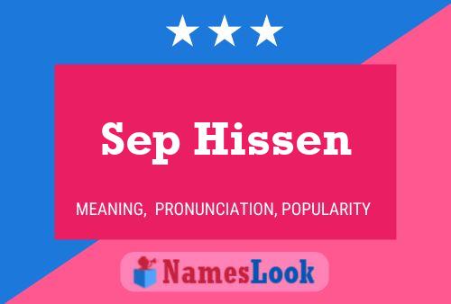 ملصق اسم Sep Hissen