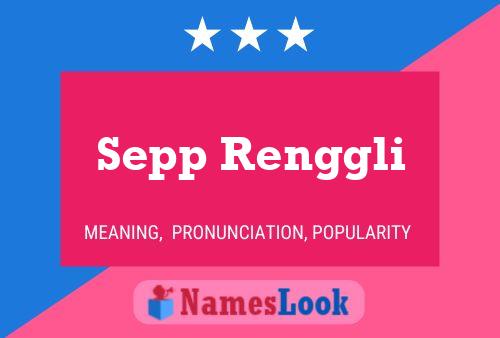 ملصق اسم Sepp Renggli