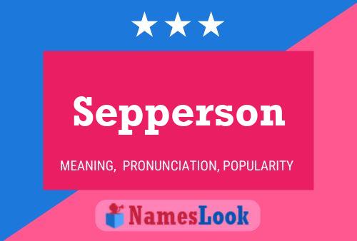 ملصق اسم Sepperson