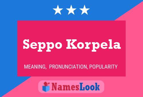 ملصق اسم Seppo Korpela