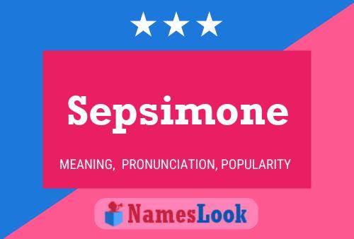 ملصق اسم Sepsimone