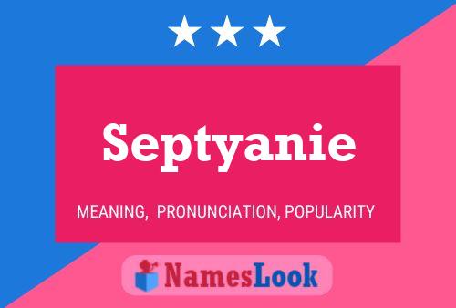 ملصق اسم Septyanie