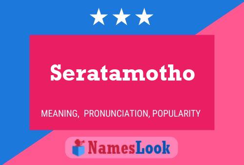 ملصق اسم Seratamotho