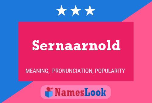 ملصق اسم Sernaarnold