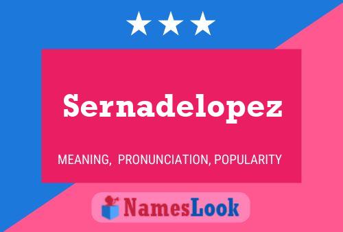 ملصق اسم Sernadelopez