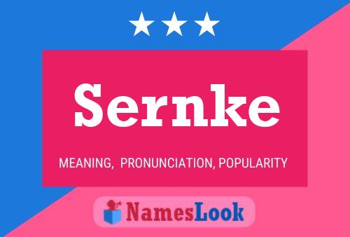 ملصق اسم Sernke