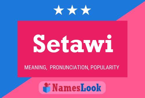 ملصق اسم Setawi