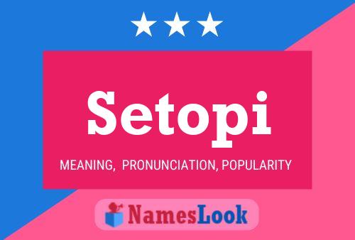 ملصق اسم Setopi